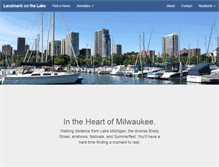 Tablet Screenshot of landmarkonthelake.com